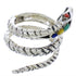 Multicolor Sterling Silver Snake Southwest Ring Size 5-3/4 MX23657